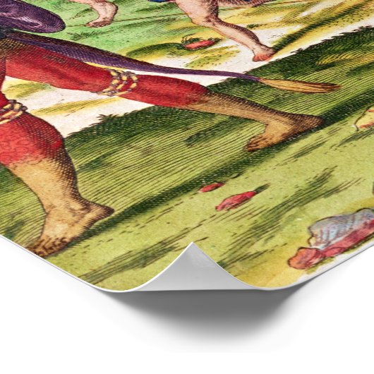 行軍する大inaの兵士 ポスター (角)