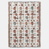 行進するキノコ スローブランケット (正面縦)