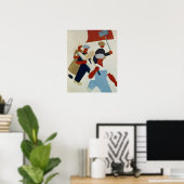 行進する抗議者 ポスター (ホームオフィス)