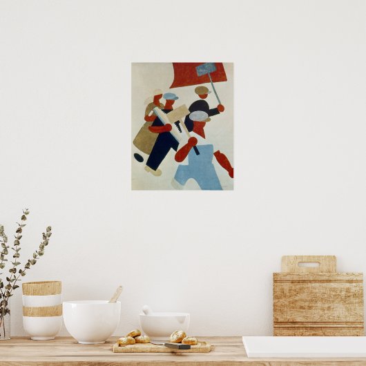 行進する抗議者 ポスター (キッチン)