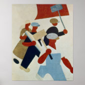 行進する抗議者 ポスター (正面)