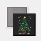 行進するNd楽器ファミリーマッチング クリスマスT マグネット (正面/裏面)
