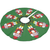 行進のくるみ割り ブラッシュドポリエステルツリースカート (アングル)