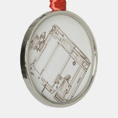 行進のスネアドラムのオーナメント メタルオーナメント (右)