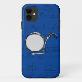 行進のバスドラム及び音楽電話箱。 一突き色 iPhone 11 ケース