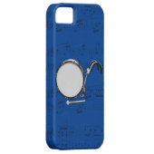 行進のバスドラム及び音楽電話箱。 一突き色 Case-Mate iPhoneケース (裏面/右)