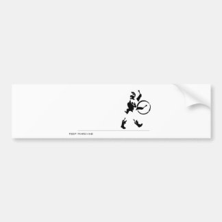 行進のバンパーステッカーを保って下さい バンパーステッカー