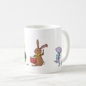 行進の生き物のマグ コーヒーマグカップ (正面右)