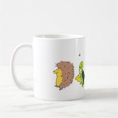 行進の生き物のマグ コーヒーマグカップ (左)