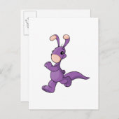 行進の紫色のBlumaroo ポストカード (正面/裏面)