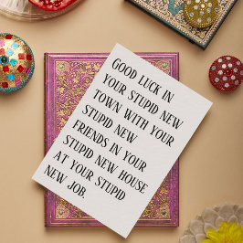 行遠くにくカード – 愚かな新しいトウで幸運を シーズンカード