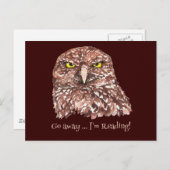 行遠くにけ、私は本読愛好家のためのおもしろい引用文 ポストカード (正面/裏面)