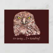 行遠くにけ、私は本読愛好家のためのおもしろい引用文 ポストカード (正面)