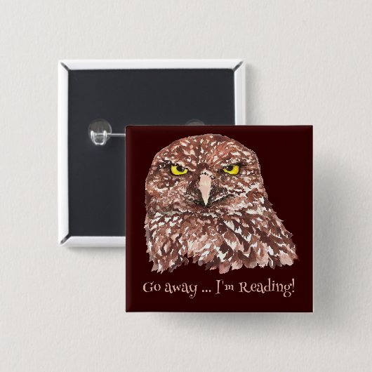 行遠くにけ、私は本読愛好家のためのおもしろい引用文 缶バッジ (正面&裏面)