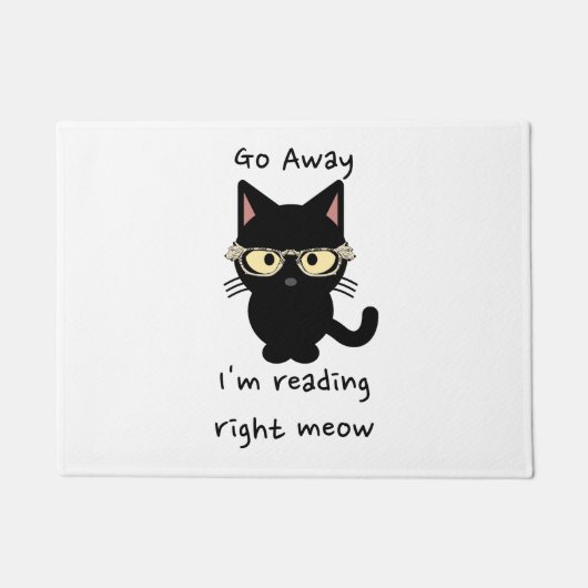 行遠くにけ、私は正読しいニャー ドアマット (正面)