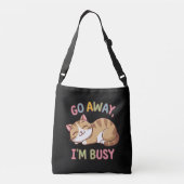 行遠くにって忙し クロスボディバッグ (裏面)