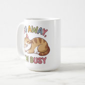 行遠くにって忙し コーヒーマグカップ (正面左)