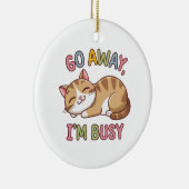 行遠くにって忙し セラミックオーナメント (右)