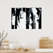 行間プリント ポスター (キッチン)