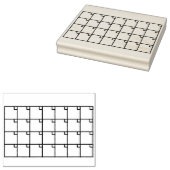 行頭文字のカレンダースタンプ ラバースタンプ (押印)