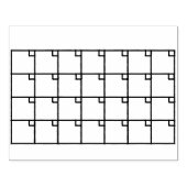 行頭文字のカレンダースタンプ ラバースタンプ (インプリント)