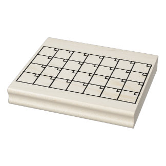 行頭文字のカレンダースタンプ ラバースタンプ