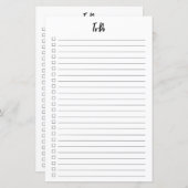 行頭文字のタスク一覧 (正面/裏面)