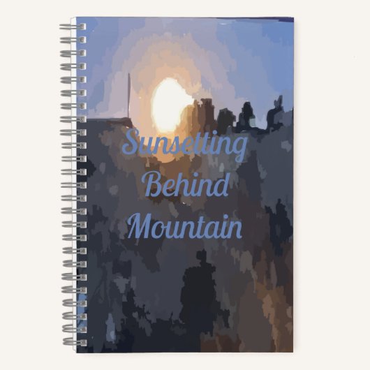 行頭文字の日差し ノートブック (正面)