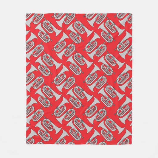 行頭斜線 フリースブランケット (正面)