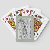 行魚釣りキャッチ後の人気があるデザイン トランプ (裏面)