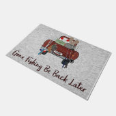 行魚釣り後に戻る ドアマット (アングル)
