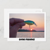 行魚釣り! ポストカード (正面/裏面)