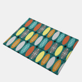 行1の原子時代のカラフル楕円 ドアマット (アングル)