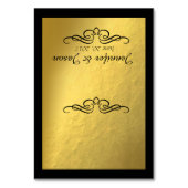 行|の金ゴールドのない渦巻形のな華麗さの座席表 テーブルナンバー (正面)