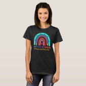 術中ナースハッピーラストデイスクールレインボー Tシャツ (正面フル)