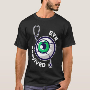 術後 眼科手術後の回復 白内障手術 眼科手術を乗り越えた Tシャツ
