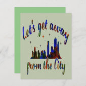 街から遠くに行こうおもしろい引用文 シーズンカード (正面/裏面)