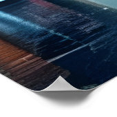 街でスーツを着た猫 | AIアートポスター ポスター (角)