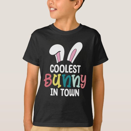 街で一番クールなウサギ イースター バニー ウサギ Tシャツ (正面)