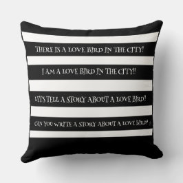 街で愛の鳥 クッション