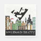 街で愛の鳥 スタンダードランチョンナプキン (正面)