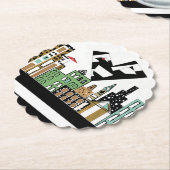 街で愛の鳥 ペーパーコースター (アングル)