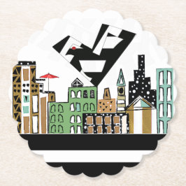 街で愛の鳥 ペーパーコースター