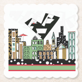 街で愛の鳥 ペーパーコースター