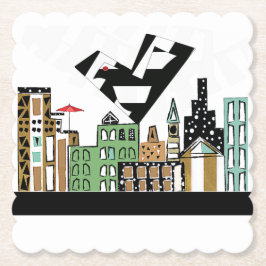 街で愛の鳥 ペーパーコースター