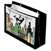 街で愛の鳥 ラージペーパーバッグ (正面アングル)