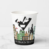 街で愛の鳥 紙コップ (正面)