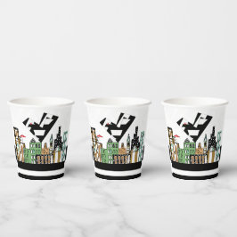 街で愛の鳥 紙コップ