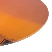 街に沈む夕日 カッティングボード (角)