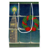 街のクリスマスタイム ミディアムペーパーバッグ (裏面)